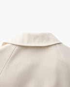 Belted Trench Coat with Storm Flaps and Cuff Straps