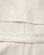 Belted Trench Coat with Storm Flaps and Cuff Straps