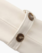 Belted Trench Coat with Storm Flaps and Cuff Straps
