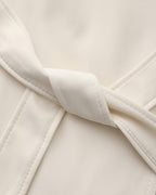 Belted Trench Coat with Storm Flaps and Cuff Straps