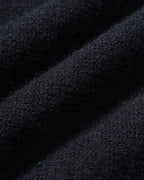 Cable Knit Cardigan with Round Neck and Balloon Sleeves - Black