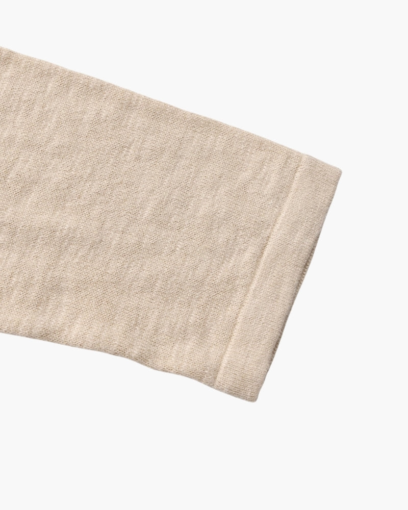 Cotton Linen Crew Neck Jumper, Lightweight Knit