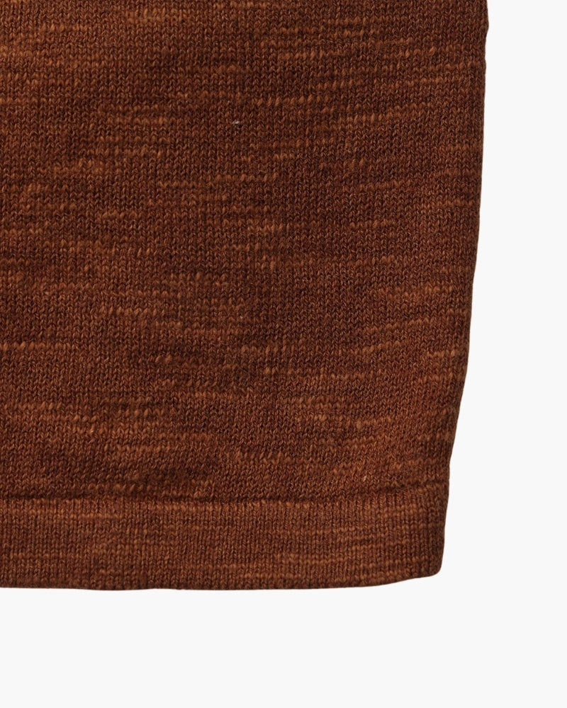 Cotton Linen Crew Neck Jumper, Lightweight Knit