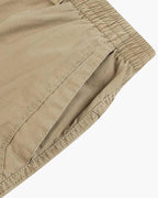 Drawstring Trousers with Relaxed Fit and Straight Leg
