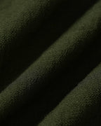 Embroidered Shirt with Frilled Stand Collar and Cuffs - Green