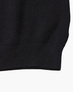Half Zip Jumper with Stand Collar and Ribbed Trims