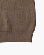 Half Zip Jumper with Stand Collar and Ribbed Trims