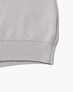 Half Zip Jumper with Stand Collar and Ribbed Trims