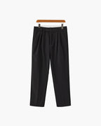 High Waist Pleated Trousers with Side Adjusters