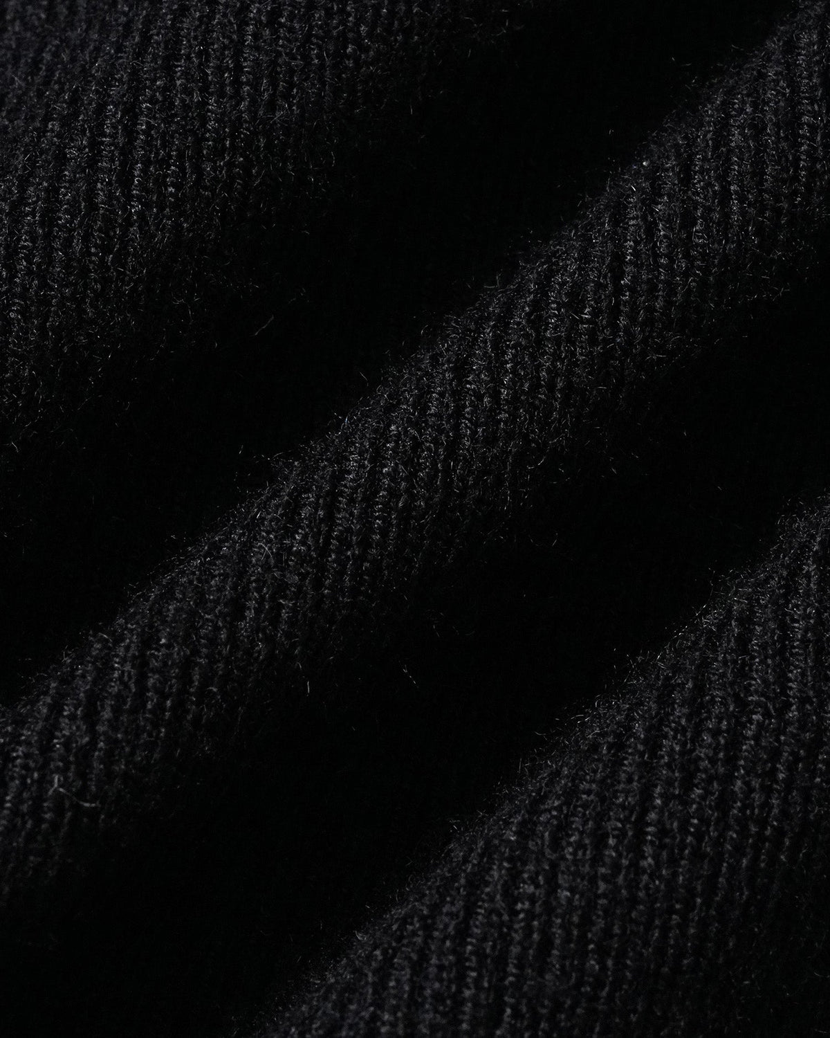 Knitted Dress with V Neck, Button Front and Flared Skirt - Black