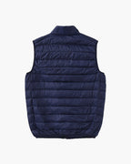 Lightweight Padded Gilet with Stand Collar and Zip Front