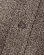 Mandarin Collar Short Sleeve Shirt with Half Placket