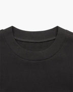 Plain Round Neck T-Shirt in Cotton Blend, Short Sleeve