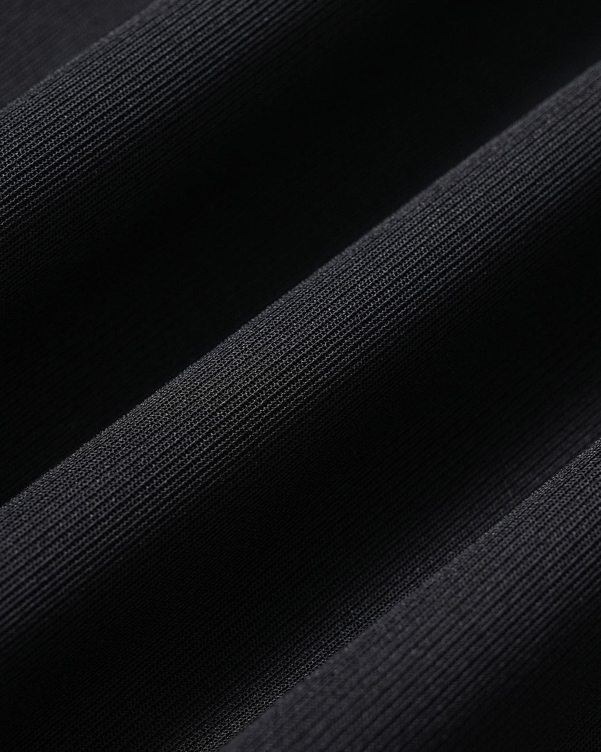 Pleated A-Line Midi Skirt with Plain Waistband and Zip - Black