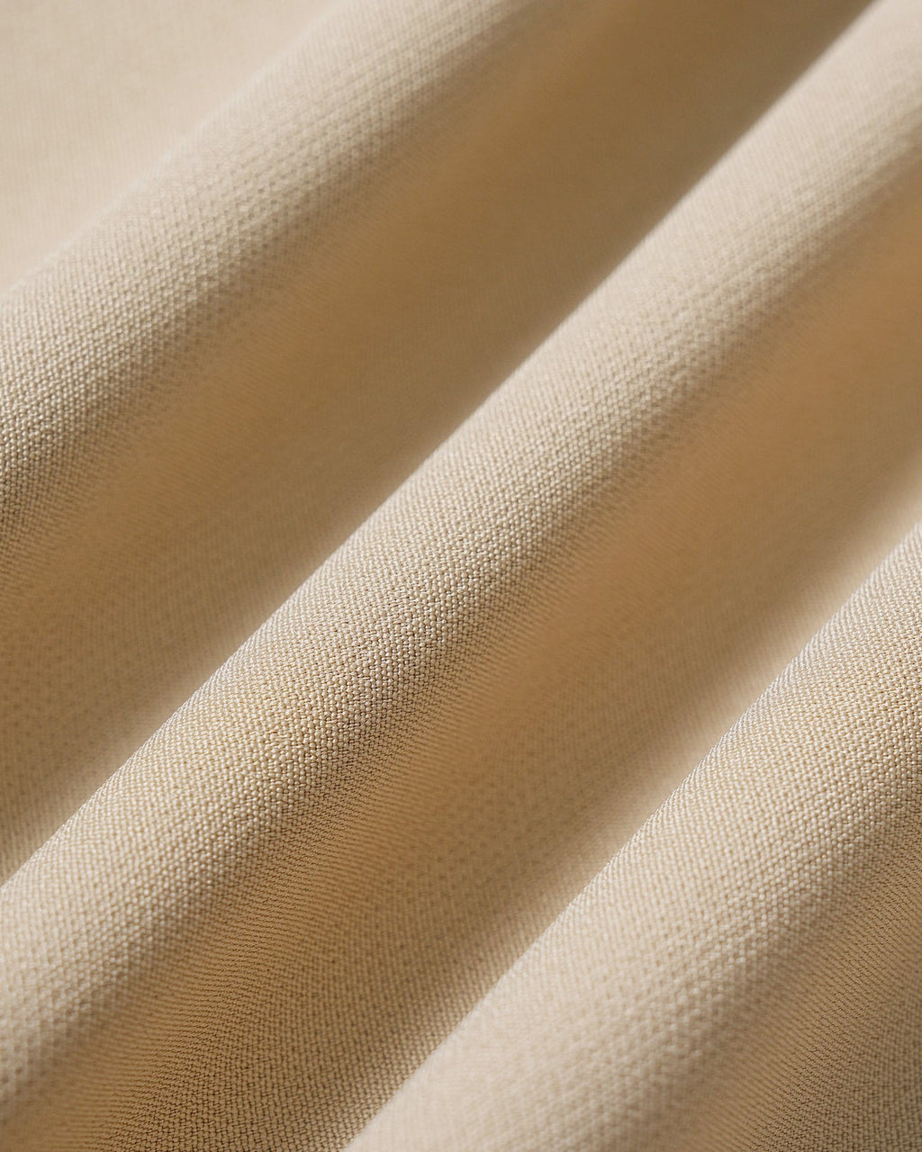 Pleated Wide Leg Trousers with Belt and Slant Pockets - Khaki