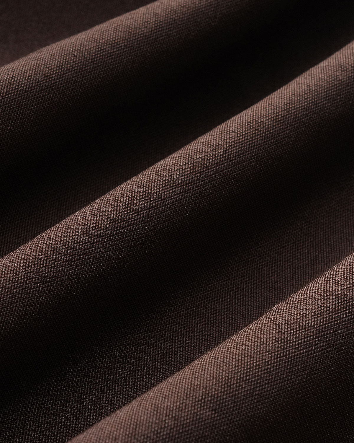 Pleated Wide Leg Trousers with Belt Loops and Deep Hem - Coffee