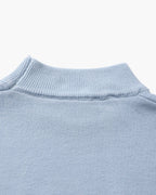 Ribbed Mock Neck Jumper with Fine Knit Texture