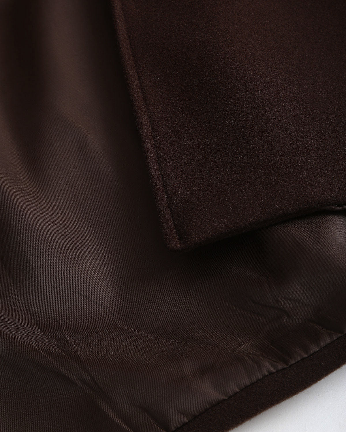 Shawl Collar Wrap Coat with Tie Belt and Wide Sleeves - Coffee
