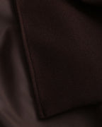Shawl Collar Wrap Coat with Tie Belt and Wide Sleeves - Coffee