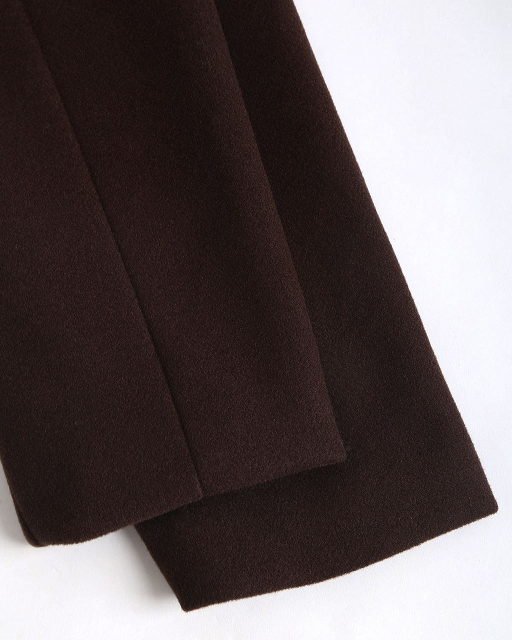 Shawl Collar Wrap Coat with Tie Belt and Wide Sleeves - Coffee