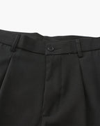 Wide Leg Pleated Trousers with Elasticated Waist