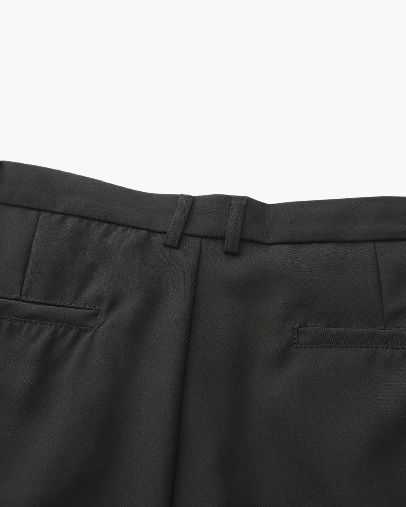 Wide Leg Pleated Trousers with Elasticated Waist