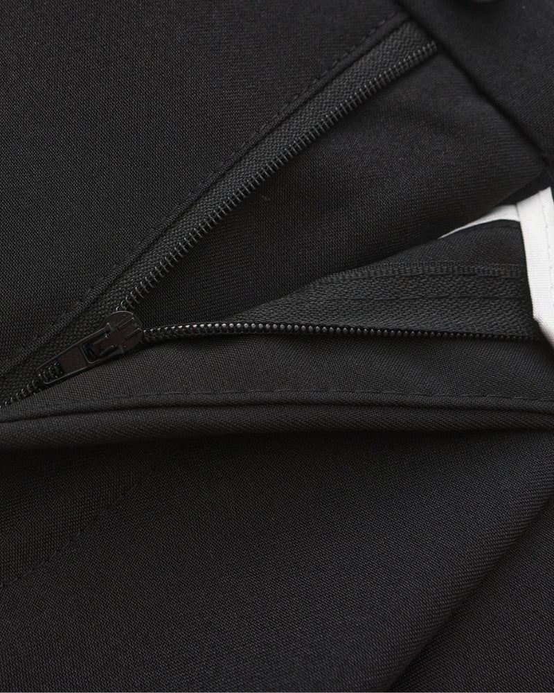 Wide Leg Pleated Trousers with Elasticated Waist