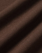 Wide Leg Trousers with High Waist and Pressed Creases - Brown