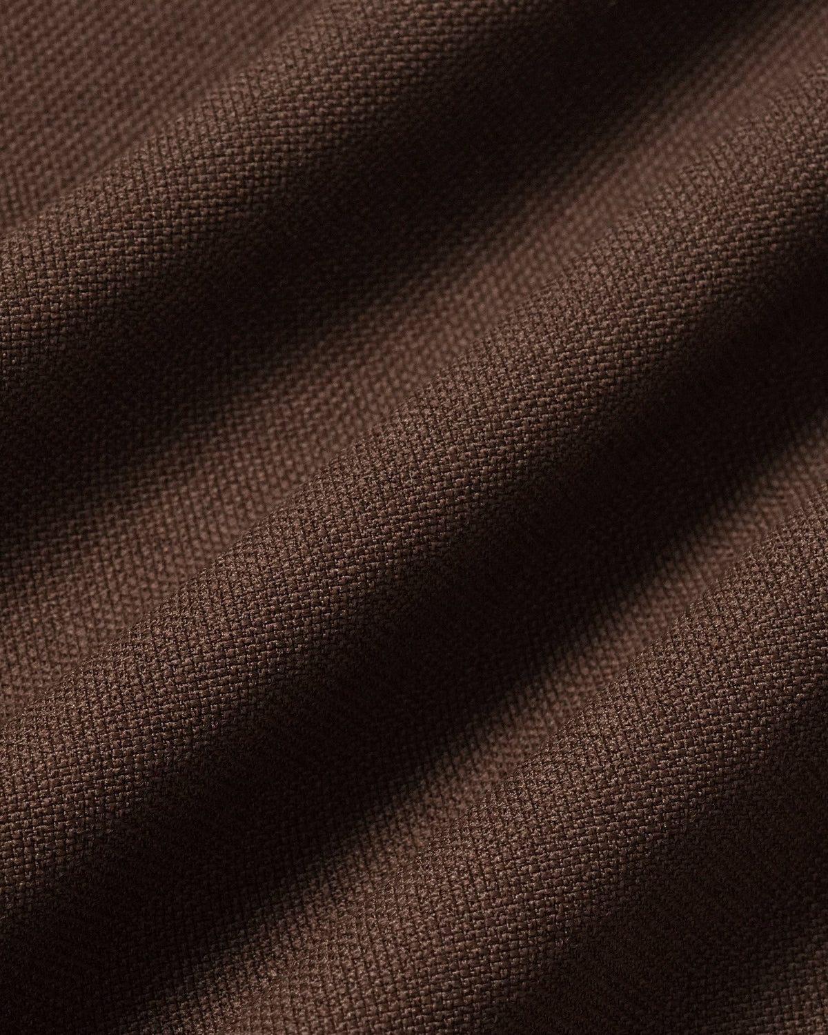 Wide Leg Trousers with High Waist and Pressed Creases - Brown