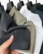Zip Polo Shirt with Silky Mesh Knit, Short Sleeve